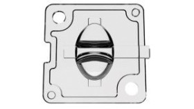 Soczewka LED 25 x 25 x 5.65mm, do użytku z Oświetlenie korytarza, oświetlenie w dół i oświetlenie wnętrza, oświetlenie