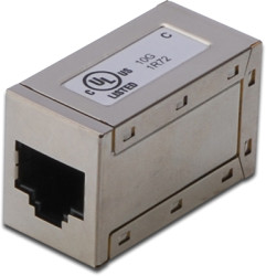 Modular adapter, RJ45 socket to RJ45 socket, straight, Cat 6, AT-AG 8/8 C6S