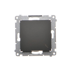 Simon 54 Łącznik schodowy (moduł) 16AX 250V zaciski śrubowe czarny mat DW6A.01/49