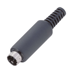 BKL 5-Pin Mini Plastic DIN Plug with Cable Mounting