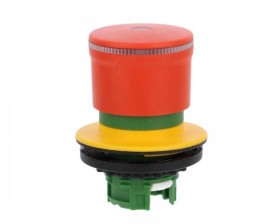 Miniaturowy przycisk bezpieczeństwa 30mm do otworu 30mm pierścień podświetlany odblokowanie przez pociągnięcie M30-PVL30