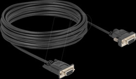 88240 Serial cable D-Sub 9 socket, power to pin 9, 10 m