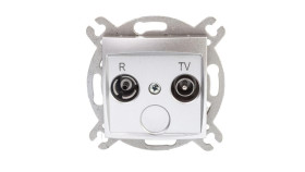 Carla Gniazdo Antenowe R-Tv Końcowe Srebrne 1752-16