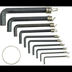 Vorel - 56380 klucze szcześciokątne 8cz. 2-10mm