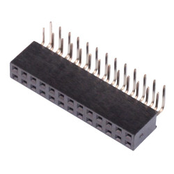 26-Way Double Row Right Angle PCB Socket 2.54mm