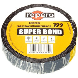 Taśma izolacyjna samowulkanizacyjna 25mm x 3m Repero SUPER BOND 722E czarna