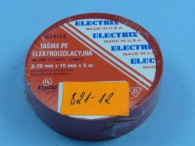 ELECTRIX 821 RED 15mm x 5mb