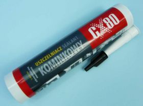 CX-80 300ml CZARNY SEALANT USZCZEL.KOMIN