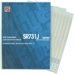 Zestaw rezystorów, seria: SR73, Gruba folia, Montaż powierzchniowy, l. elementów: 1250, 100 mΩ