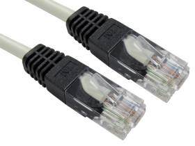 Kabel Ethernet Cat5e długość 1m Z zakończeniem RS PRO PVC l. żył: 8 średnica 4.9mm