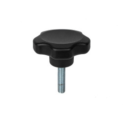 Pokrętło mocujące M16 x 50 średnica gwintu: 16mm Z wieloma pokrętłami Montaż gwintowany