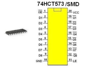 Układ cyfrowy 74HCT573/SMD