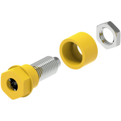Electro PJP 3230-C-CD1-J Jack Socket 4mm Pin Yellow 1pc
