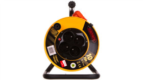 Przedłużacz Bębnowy 4-Gniazda Z/U 10M /Omy 3X1/ Mały Bęben Pzb1-40-10Y/1