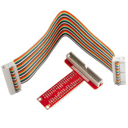 40 PINS GPIO BREAKOUT Board and compatible flat ribbon Ribbon cable for Raspberry Pi