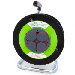 Zwijak bębnowy 4-gniazdowy z zabezpieczeniem termicznym IP44, TNPL-IP44