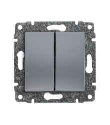 VENA Przycisk podwójny aluminium 514020