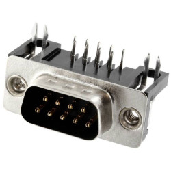 Connfly DS1037-09MNBKT7-0CC D-SUB Pin Strip 9 Pins Solder Tray 1 piece