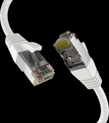 EC020200314 Patch cable, Cat.8.1, S/FTP PiMF, 2000 MHz, 2 m, white