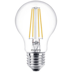 Philips 76393000 LED Bulb E27 7W=60W Warm White &#xD8;6x10.4cm 3 Pack