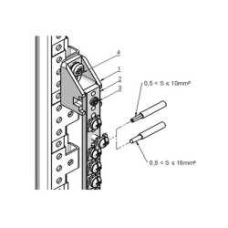 Zestaw elementów mocujących, typ: Szyna główna