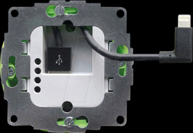 SCH-12W-8PIN-1.0 Power supply, flush-mounted, sDock wall mounts