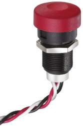 Przełącznik przyciskowy z efektem Halla IP67 9mA 1.25mA Trzpień Wstępnie okablowany Liniowe, -40 → +85°C,