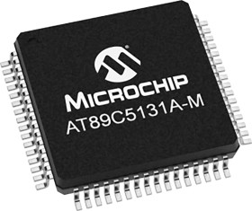 Mikrokontroler Microchip AT89C51 VQFP 64-pinowy Montaż powierzchniowy 80C5X2 32 kB 8bit 48MHz RAM:1,024 kB Ethernet:
