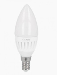 LED line PRIME żarówka LED E14 9W 6500K zimna 1170lm 130lm/w CERAMICZNA C37 DIM ŚWIECZKA ŚCIEMNIALNA 5 lat gwar.