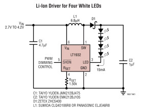Constant-Current DC/DC LED Driver in ThinSOT