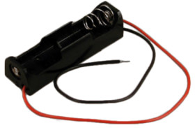 Battery holder for mignon cell, 1 cell, chassis mounting, BH1AAW