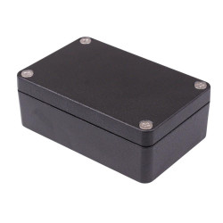 1550Z103BK Hammond Black Aluminium Watertight Die Cast Enclosure 98 x 65 x 34mm
