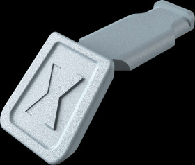 00 61 10 CS KNIPEX ColorCode Clip - 10x, grey