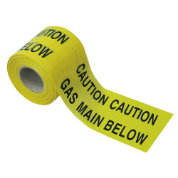 Faithfull 0026150365YGATB Warning Tape 365m - Gas