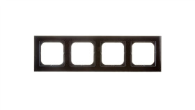 Sonata Ramka Poczwórna Czarne Szkło R-4Rg/32