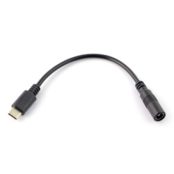 Adapter DC 5,5/ 2,1mm - wtyk USB typ C