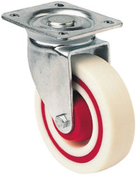 Koło samonastawne średnica kabla 125mm Płyta Guitel Hervieu 200kg wysokość całkowita 157mm