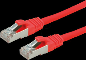 21991221 Patch cable Cat.6 S/FTP PIMF red 0.5m