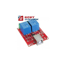 Moduł 2 przek. z USB do ARDUINO zasil.:5V 10A/250VAC/30VDC KLON