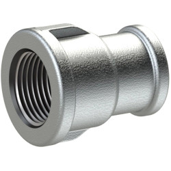 Sleeve, L 45 mm, 25 bar, malleable cast iron, hot-dip galvanized, for pipe systems, 113031