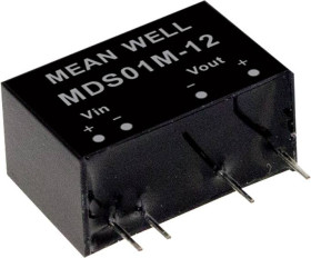 MW Mean Well MDS01M-12 Moduł przetwornicy DC/DC MDS01M-12, 1 W, 84 mA, 1 szt.