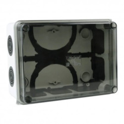 Puszka natynkowa z dławikami wym/wew 150x110x70 mm 10membran IP66 008.PG.K M-L 0776