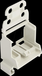 221-549/1000-000 Mounting carrier for mounting rail, 10-conductor, light grey