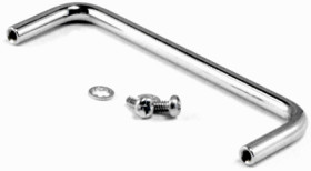 Handle, straight, aluminum, (W x H x D) 80 x 25 x 5 mm, black, 1427G2