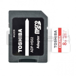 Karta pamięci Toshiba microSD 8GB 30MB/s UHS-I klasa 10 z adapterem