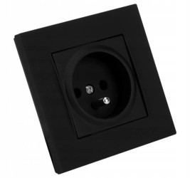 Gniazdo pojedyncze z/u RITA czarne matowe (4/M/22206150284)