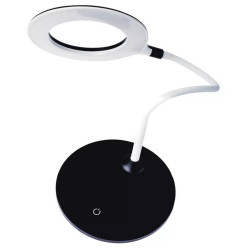 Lampa biurkowa LED BELLA ściemnialna biało-czarna Z7598