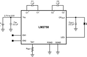 switched capacitor flash LED driver in DSBGA Package