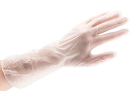 Rękawice jednorazowe Nie, roz. 7 – S, 100 szt., materiał: Winyl, RS PRO Jednorazowe