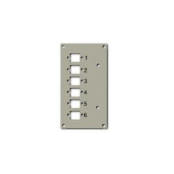 Panel przedni do przełącznicy EFB 53705.1V3 na 6 adapterów